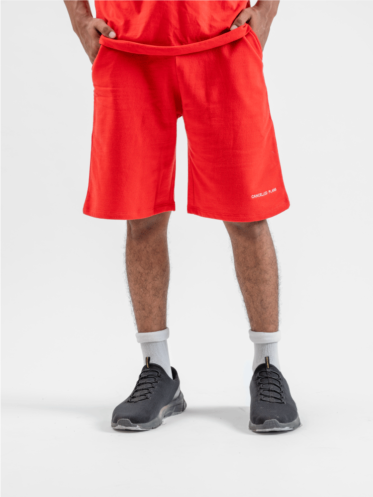 Red Logo Shorts