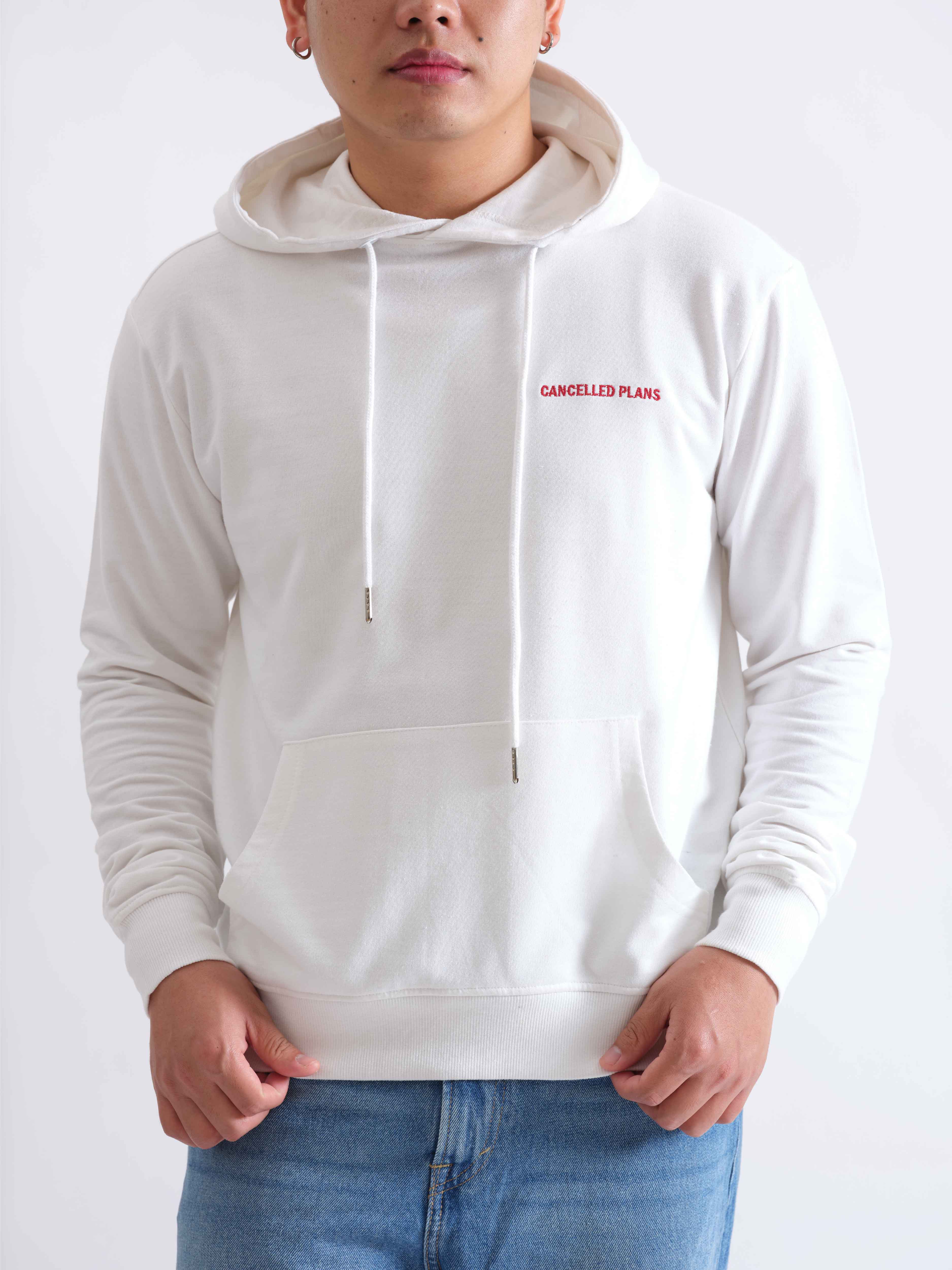 Clooney | Hoodie | White - Cancelled Plans shop