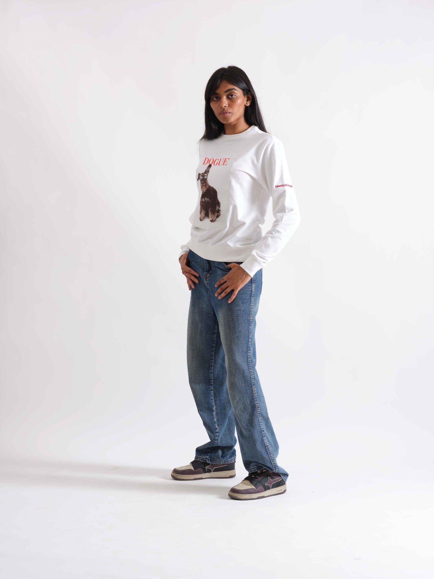 Clooney | Sweatshirt | White - Cancelled Plans shop