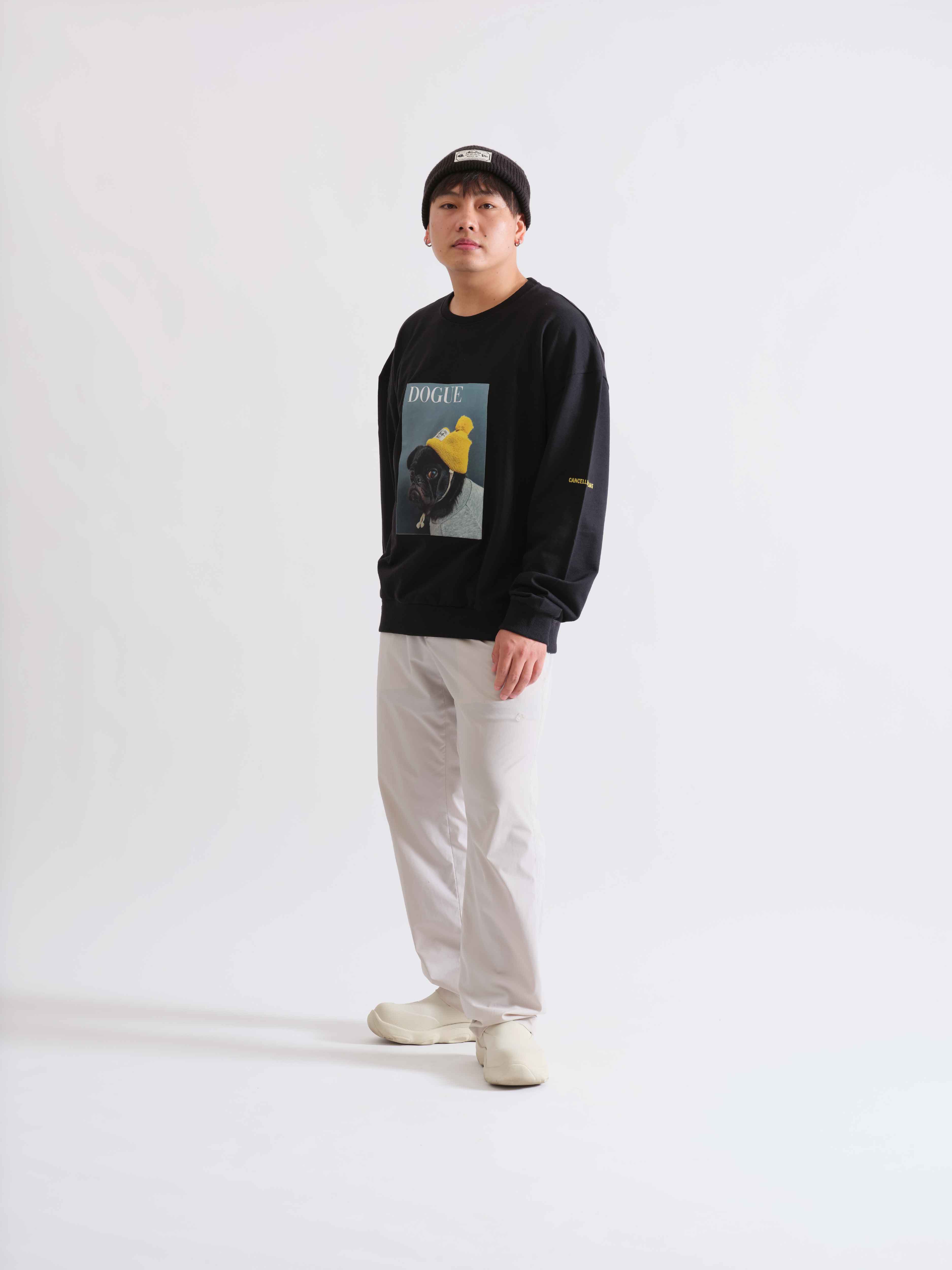 Lenny | Sweatshirt | Black - Cancelled Plans shop