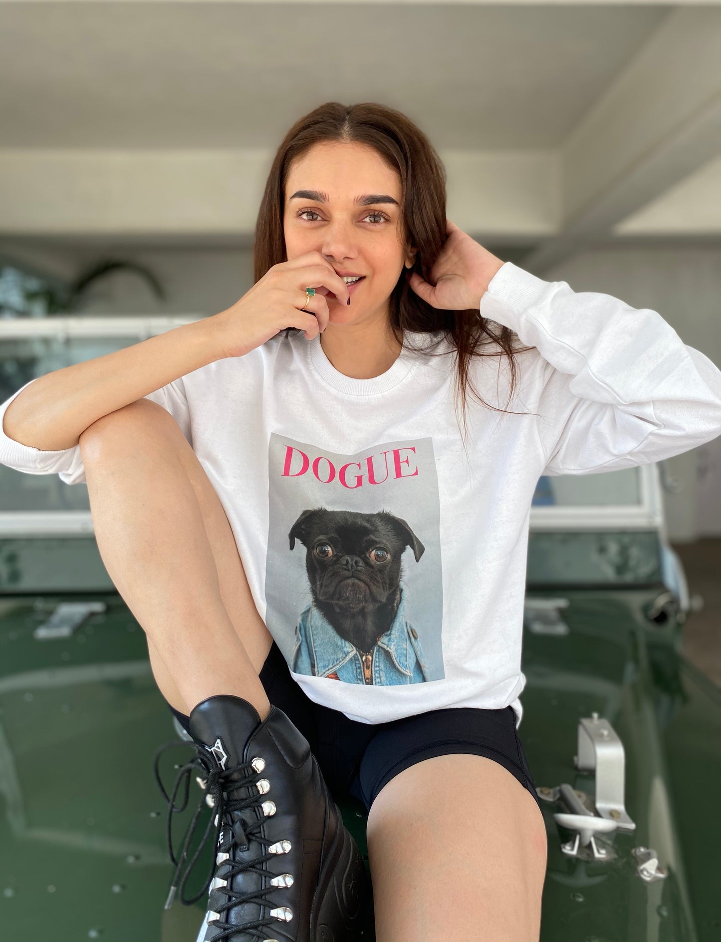 100% Recycled Cotton Sweatshirt w DOGUE 3