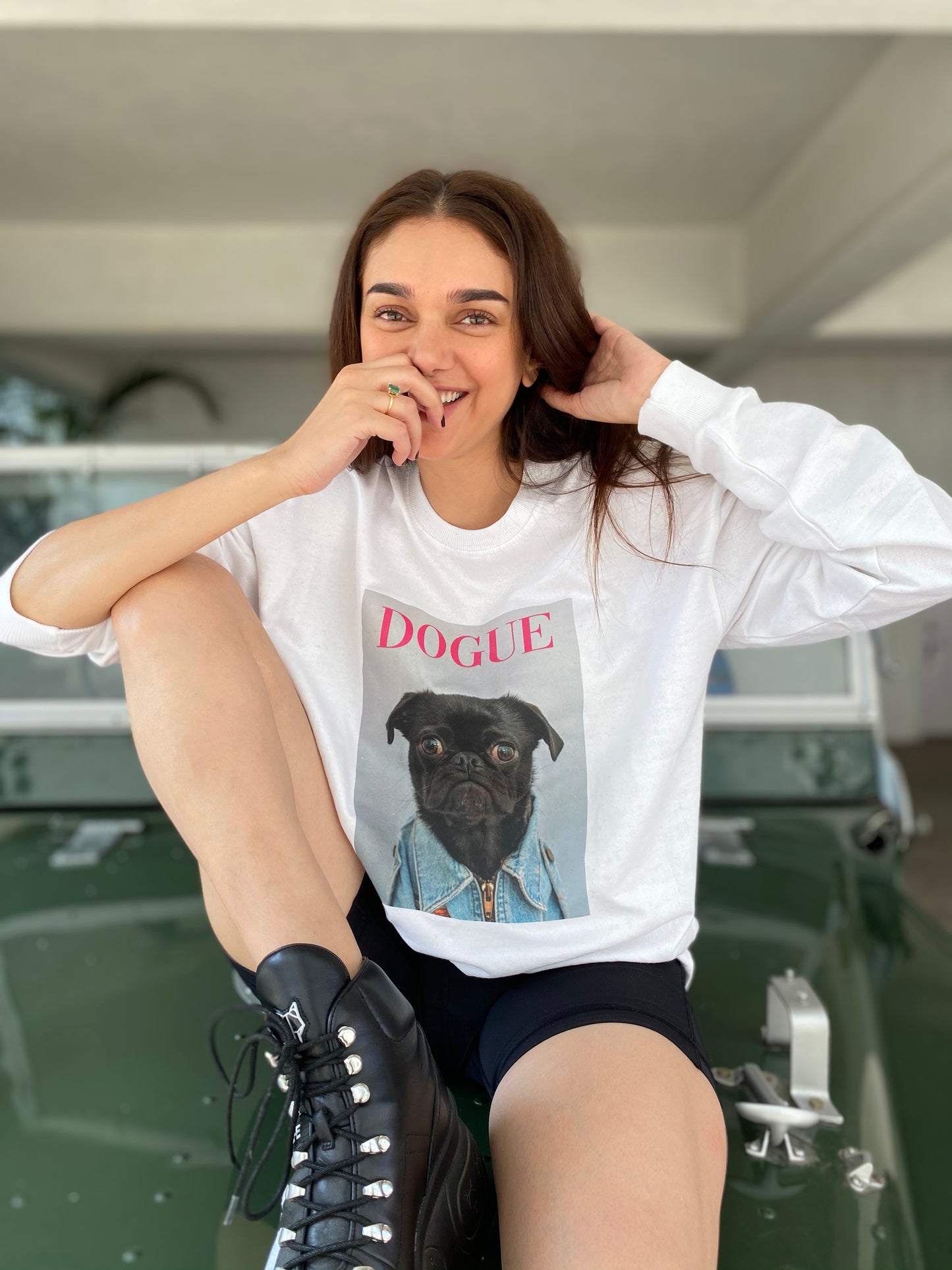 100% Recycled Cotton Sweatshirt w DOGUE 3