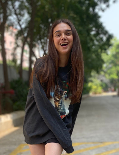 100% Recycled Cotton Sweatshirt w CLEOCATRA 1