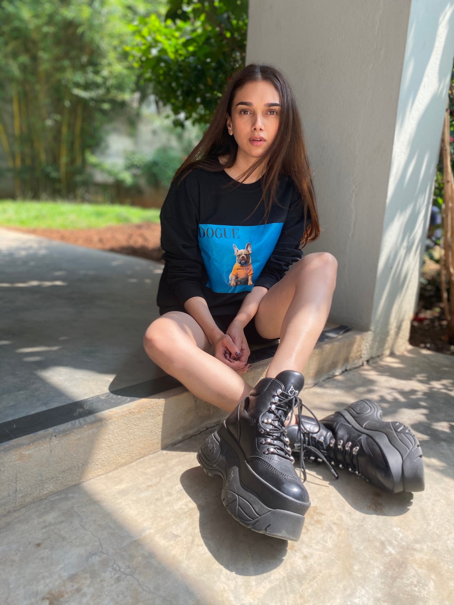 100% Recycled Cotton Sweatshirt w DOGUE 2