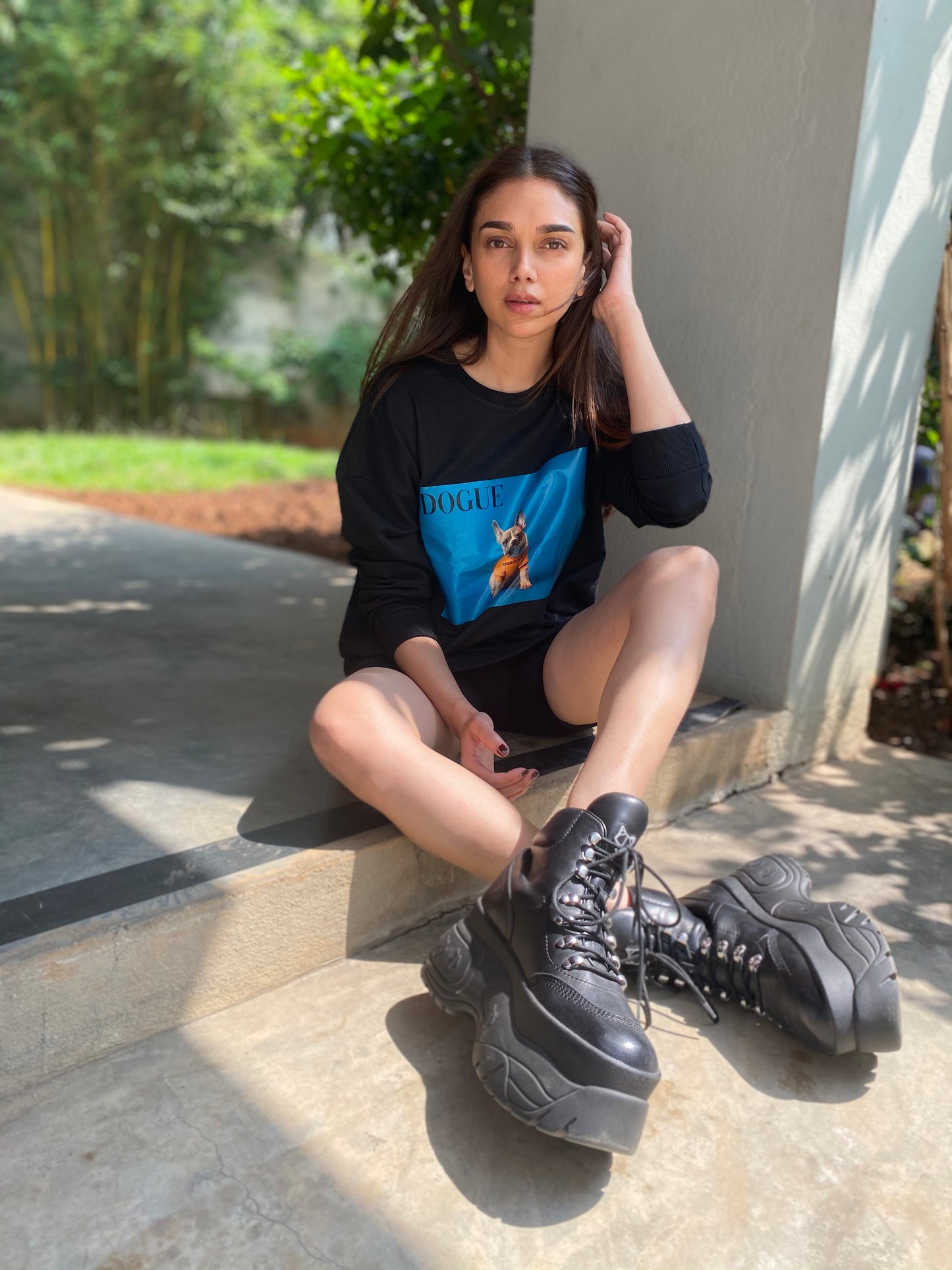 100% Recycled Cotton Sweatshirt w DOGUE 2