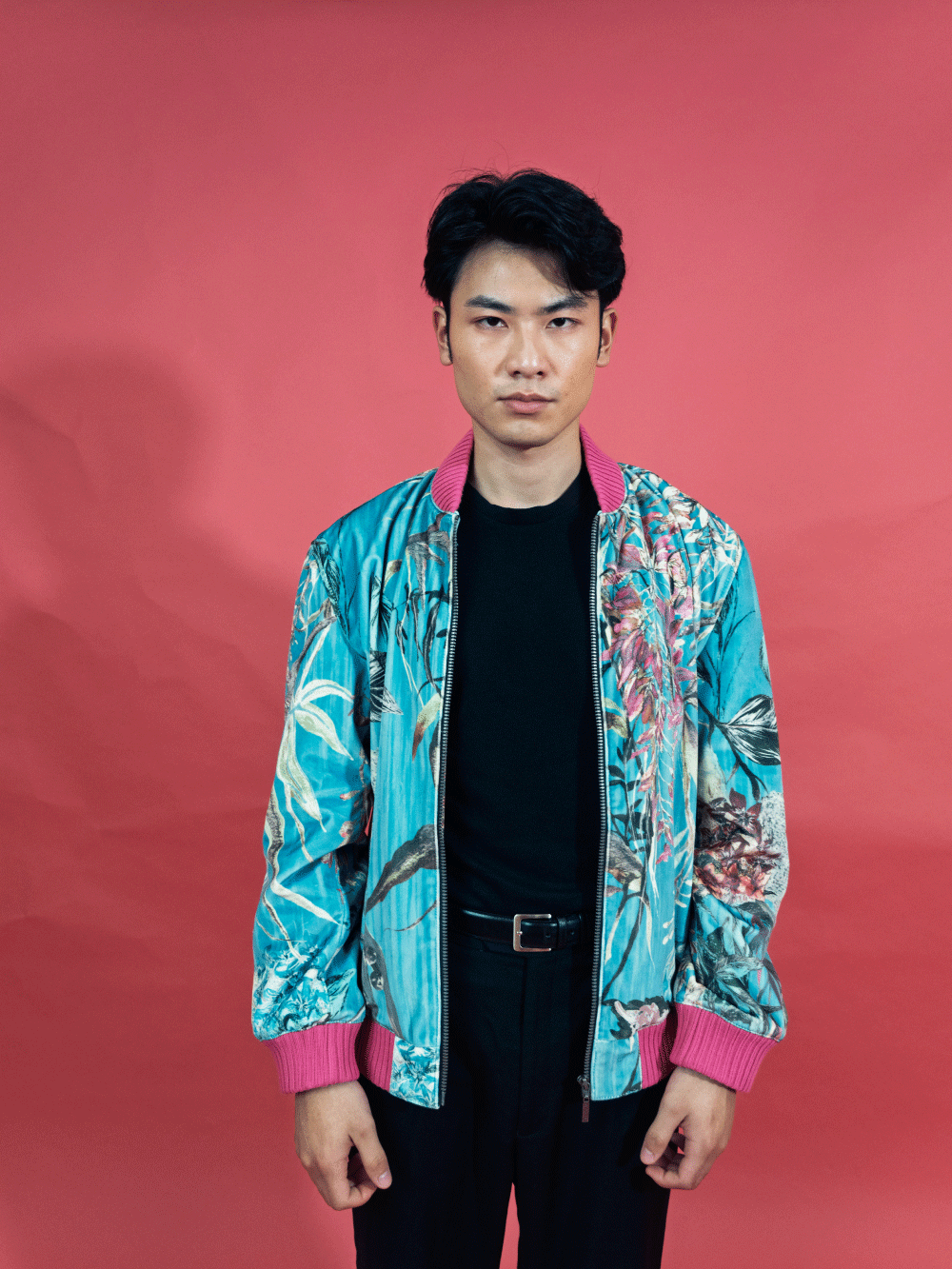 Ocean Blossom Bomber Jacket