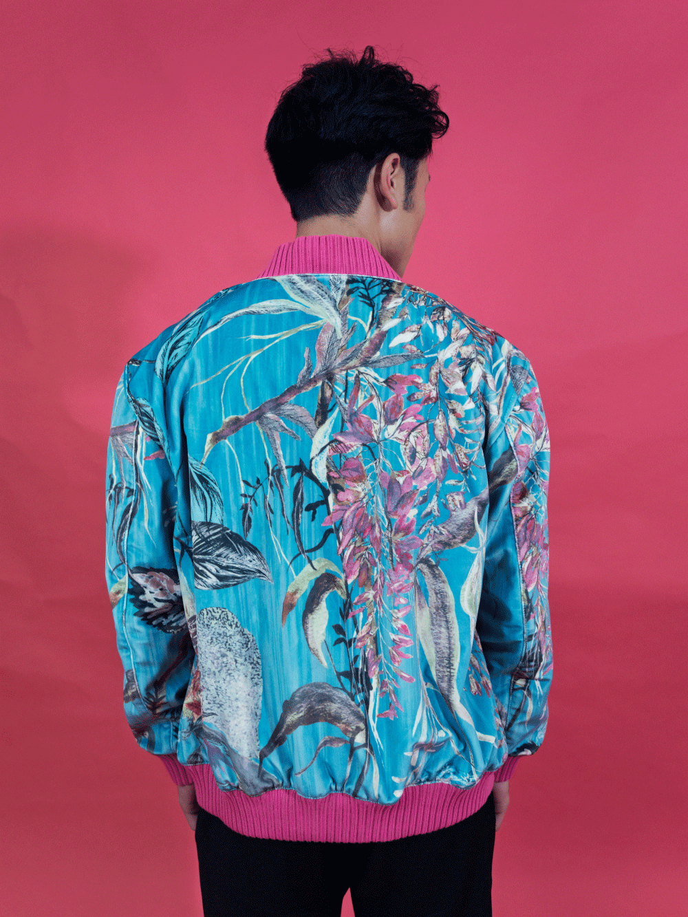 Ocean Blossom Bomber Jacket